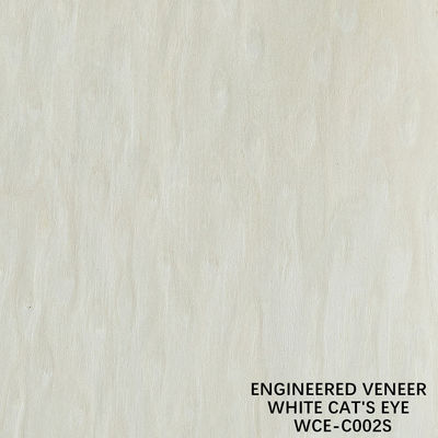 Reconstituted Composite Wood Sheets Veneer Burl And Root White Cat Eye 002S 0.15mm