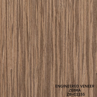 Straight Zebra Reconstituted Wood Veneer Indoor Decorative Board 2500mm