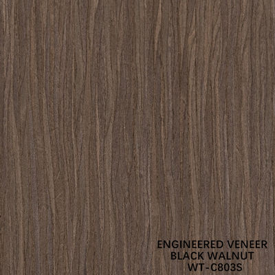Fancy Recomposed Wood Veneer Straight Walnut 612S/682S/803S For Plywood 3100mm