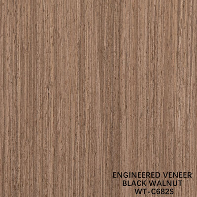 Fancy Recomposed Wood Veneer Straight Walnut 612S/682S/803S For Plywood 3100mm