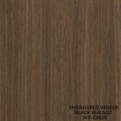 Engineered Walnut Wood Veneer Quarter Cut Vertical Grain WT-C942S / 943S / 983S / 992S For Interior Doors