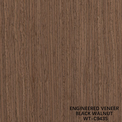 Engineered Walnut Wood Veneer Quarter Cut Vertical Grain WT-C942S / 943S / 983S / 992S For Interior Doors
