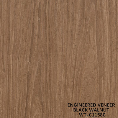 Reconstituted Wood Veneer Walnut Flat Cut Crown Grain 0.15-0.6mm Brown For Door WT-C928C/1158C/1170C/1176C