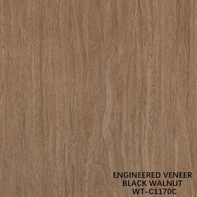 Reconstituted Wood Veneer Walnut Flat Cut Crown Grain 0.15-0.6mm Brown For Door WT-C928C/1158C/1170C/1176C