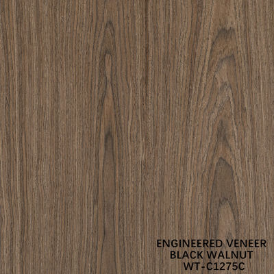 Artificial Natural Wood Veneer Crown Cut Walnut Standard Size 2500*640 For Indoor Decorative Board