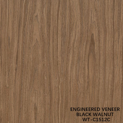Artificial Natural Wood Veneer Crown Cut Walnut Standard Size 2500*640 For Indoor Decorative Board
