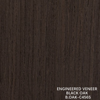 Fancy Engineered Wood Veneer Black Oak Straight Grain Slice Cut Splicing 1220mm B.OAK-C456S / 617S / 1180S / 1222S