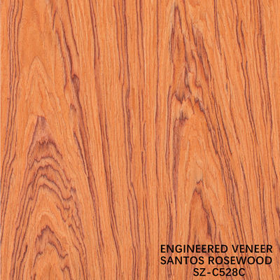 Fancy Wood Veneer Santos Rosewood Man-Made Veneer Sheet 2050-3200mm For Musical Instrument China Factory 528C / 528S