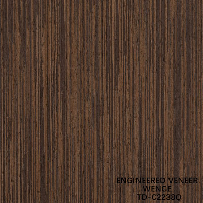 Engineered Wood Veneer Slice Cut Wenge Quarter Grain Good Price For Hotel Decoration 3200mm