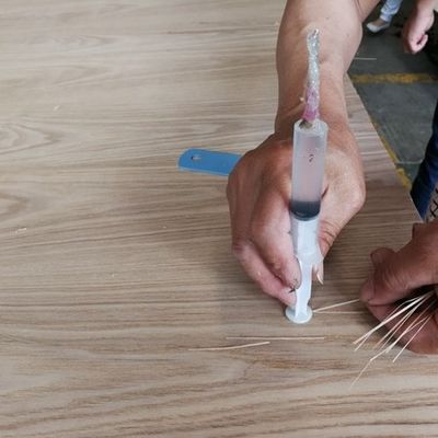 Lattice Texture Double Color Engineered Wood Veneer 2850mm Thickness Customized High-End Wood Art WA-X388H