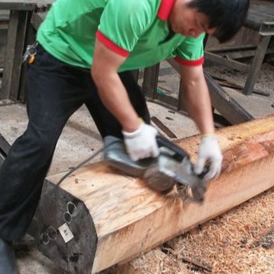 Blue Cat'S Eye engineered wood veneer X809 Specially  Ring Grain Customized 0.55mm thickness