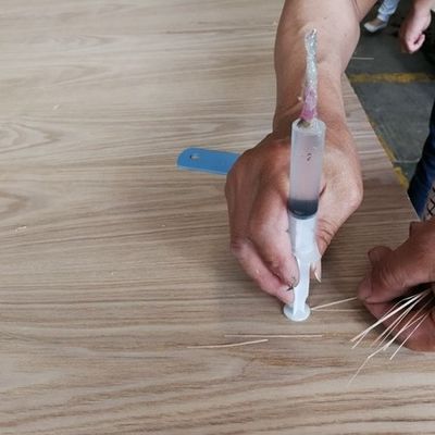 High-End Engineered Wood Veneer Silver Arrow SI.AW-X8023 Three-Dimensional Grain for Hotel Decoration China Factory