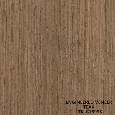 Fancy Recomposed Teak Wood Veneer Length 2200mm Customized For Car Interior Yacat