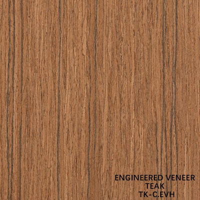 Fancy Recomposed Teak Wood Veneer Length 2200mm Customized For Car Interior Yacat