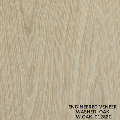 Engineered Wood Veneer Special Washed Oak Sheet Straight Grain 2500-3200mm Fleeced Back For Door Skin W.OAK-1282S / 1282C / 1327S