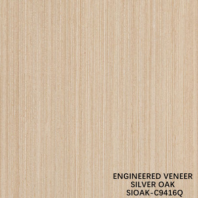 Fancy Recomposed Wood Veneer Of Silver Pear Slice Cut Technics For Straight Grain Width 1280mm Splicing For Door Skin