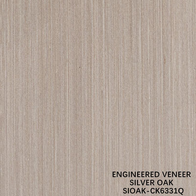 Fancy Recomposed Wood Veneer Of Silver Pear Slice Cut Technics For Straight Grain Width 1280mm Splicing For Door Skin