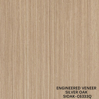 Fancy Recomposed Wood Veneer Of Silver Pear Slice Cut Technics For Straight Grain Width 1280mm Splicing For Door Skin