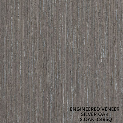 Fancy Engineered Wood Veneer Of Silver Oak Quarter Cut For Door And Cabinet Face Lengthened Size 3100mm SOAK-197S/495Q/1326S/1579S/1640S