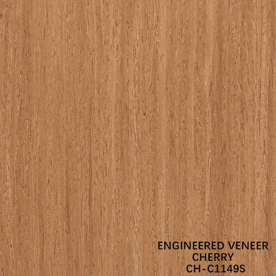Cherry Wood Veneer Fancy Panels Straight Grain 0.18-0.6mm Thickness Customized For Hotel Decoration CH-302-1S/729S/1149S/1509S