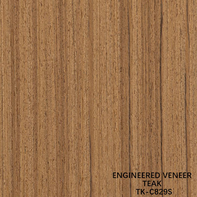 Recon Wood Veneer Of Teak Slice Cut Technics With Straight Grain For For Door Face Lengthened Size 2850mm