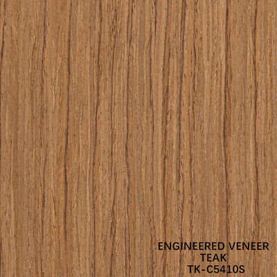 Recon Wood Veneer Of Teak Slice Cut Technics With Straight Grain For For Door Face Lengthened Size 2850mm