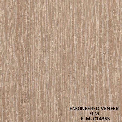Customized Recon Elm Wood Veneer Straight Cut And Crown Cut For Cabinet Face Of 2500*640 Mm