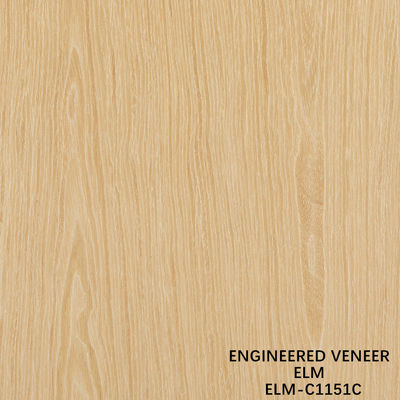 Customized Recon Elm Wood Veneer Straight Cut And Crown Cut For Cabinet Face Of 2500*640 Mm