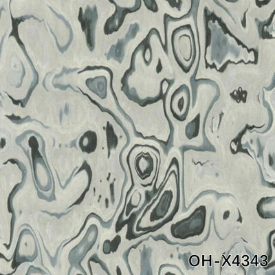 OH-X4343 Engineered Wood Veneer Of Ocean Heart Irregular Texture For Hotel Decoration