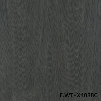 High-End Engineered Wood Veneer European Walnut E.WT-X4088C Crown Cut Black with 0.15-0.55mm for Door Factory
