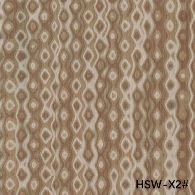 High-End Reconstituted Wood Veneer Hollow Square Wood HSW-X2# Customized 0.55mm For Wall Panels China OEM Factory