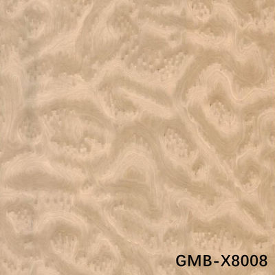 Man Made Wood Veneer Golden Maple Burl 640-1280mm G.MB-X8008 Fleeced Back For Car Interior