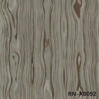 0.50mm Thickness Artificial Wood Veneer Of Roman For Three Flowers Same Direction For Cabinet Face