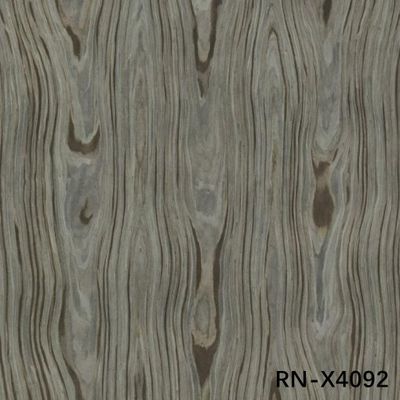 0.50mm Thickness Artificial Wood Veneer Of Roman For Three Flowers Same Direction For Cabinet Face