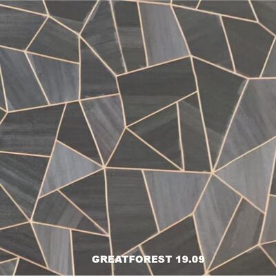 Artistic Parquet Wood Veneer Geometric Aesthetic Feeling Popular Geometric Figures 0.50mm Thickness For Wooden Door