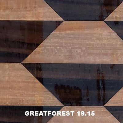 Artistic Parquet Wood Veneer Geometric Aesthetic Feeling Popular Geometric Figures 0.50mm Thickness For Wooden Door