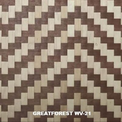 0.35mm Woven Wood Veneer New High-Grade Decorative Materials For Background Wall Paper