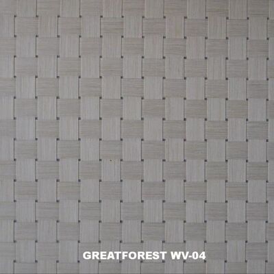 Woven Wood Veneer Geometric Figure Natural Texture Color 2500mm For Irregular Wood Skin