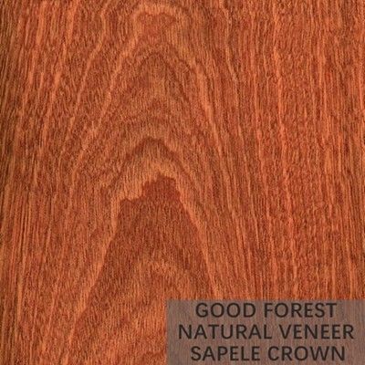 Natural Sapele Wood Veneer Figured Wood Grain Veneer For Decoration