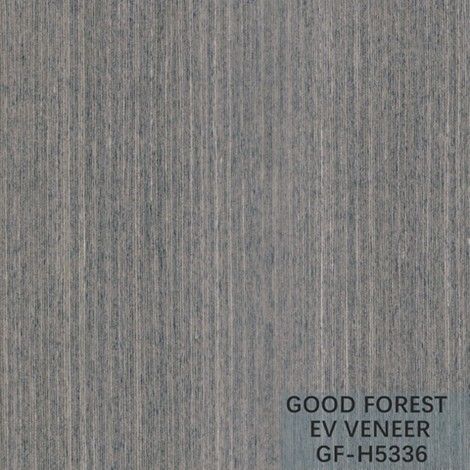Hotel Decoration Engineered Oak Veneer Crown Cut Grain Grey Color