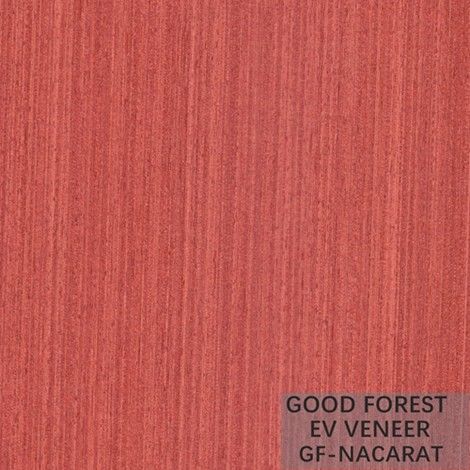 Engineered Wood Veneer Red Color Wood Veneer For Wallcovering