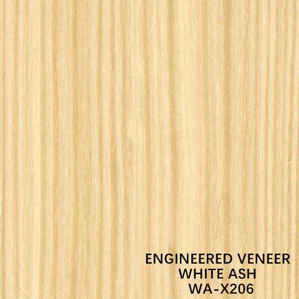 Recomposed White Ash Wood Veneer Sheets WA-X206 Quarter Cut For Fancy Plywood