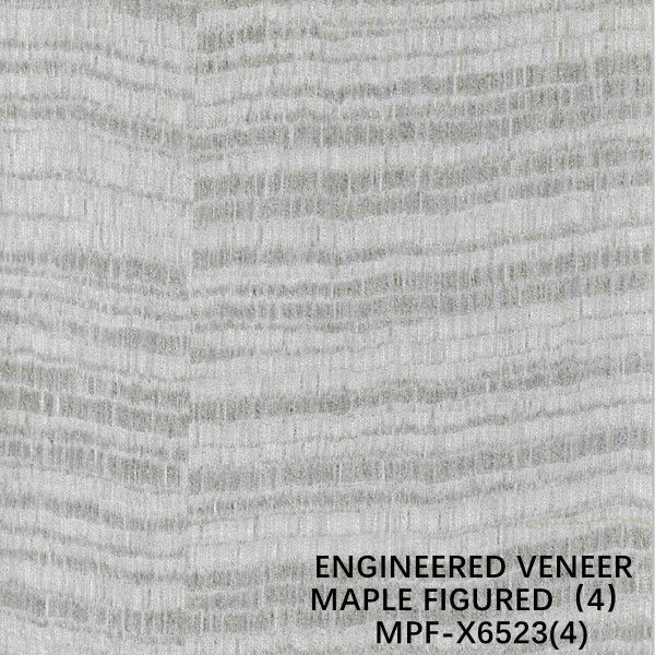 Hotel Reconstituted Maple Figured Wood Veneer X6523 Dyed Grey Color Slice Cut Technics Good Price From China Manufacture