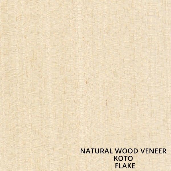 Natural Koto Wood Veneer Quarter Cut Special Straight Flake Grain Good Supply Capacity For Dyeing Process