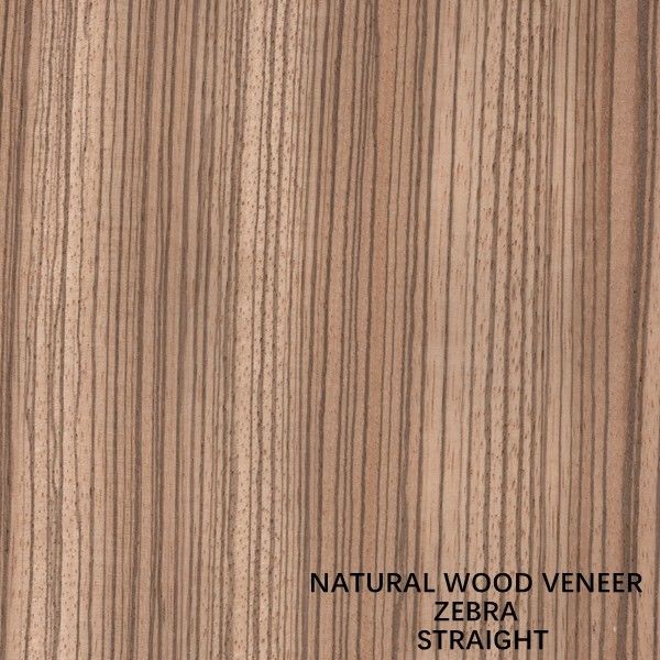 West Africa Natural Zebra Wood Veneer Zebrano Quarter Cut Straight Grain High Quality For Car Interior China Makes