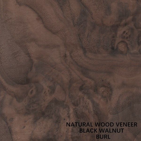 Decoration Natural Walnut Wood Veneer Excellent Burl Grain For High Class Furniture Making FSC China Manufacturer