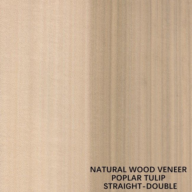 American Natural Poplar Wood Veneer Quarter Cut Double Color For Decoration