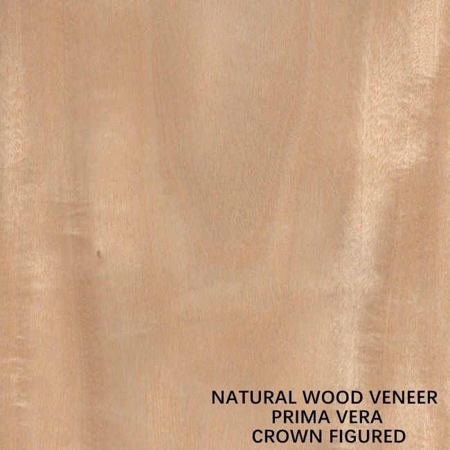 OEM Natural Primavera Wood Veneer Flat Cut Crown Cut For Panels And Furniture 0.5mm