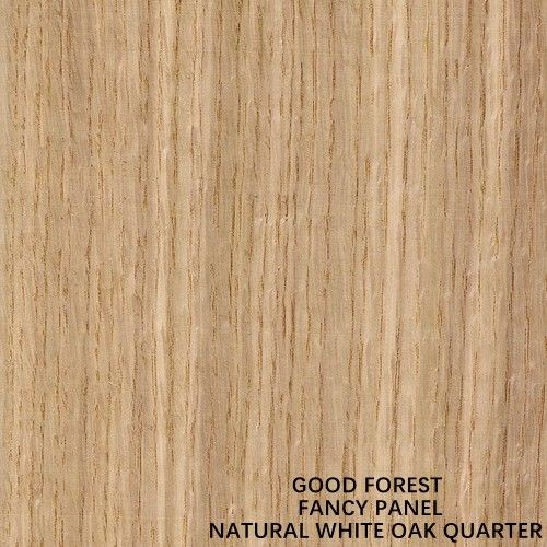 Fancy Plywood American White Oak Wood Veneer Straight Grain Fancy MDF / Particle Board 2745mm Length For Cabinet