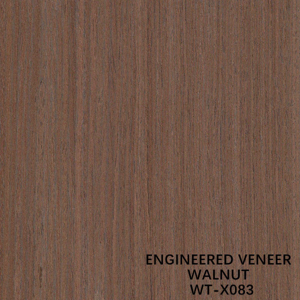 Reconstituted Walnut Wood Veneer Straight Grain Customized Length 2030mm For Furniture Face WT-X083